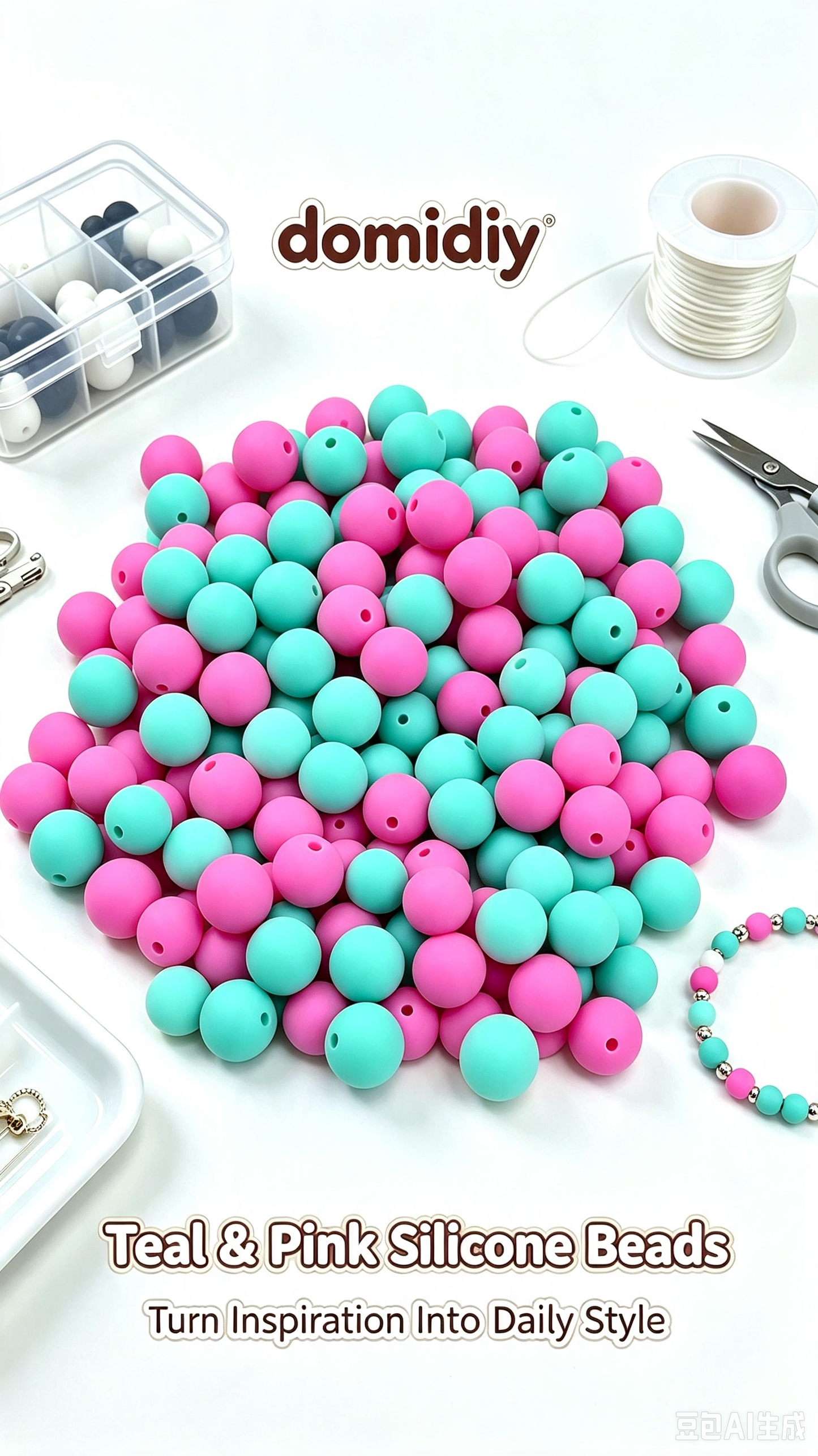 7.31 Solid Silicone Mix beads