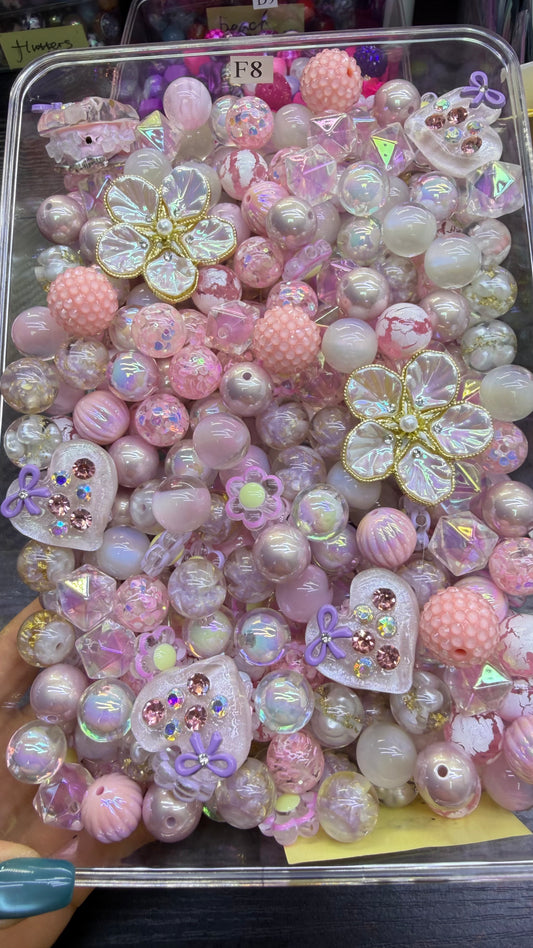 8.1 FANCY MIX BEADS:F8(princess blooms)
