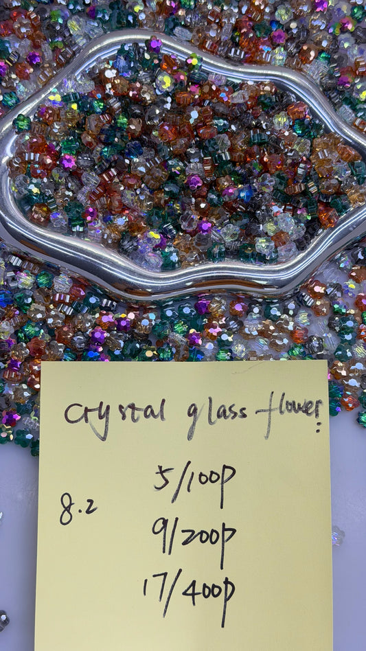 8.2NEW-crystal glass flower