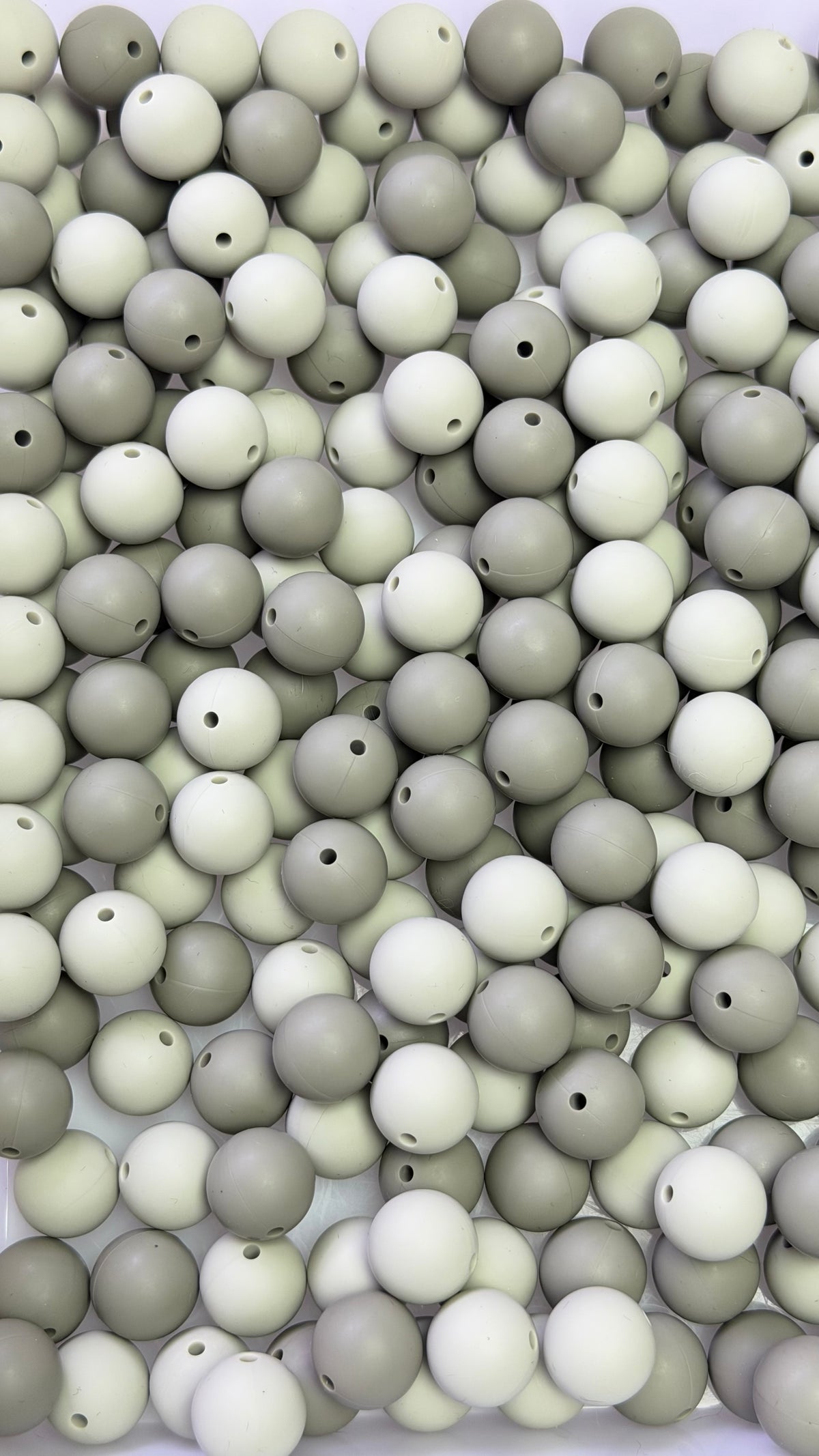 Solid Silicone Mix beads