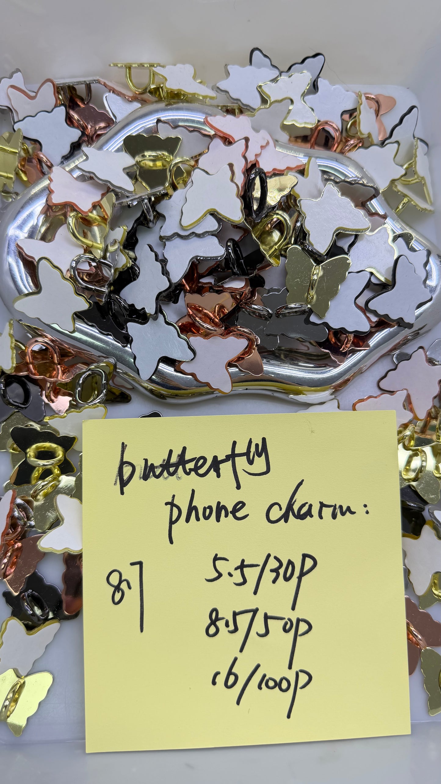 8.7 NEW-butterfly phone charm