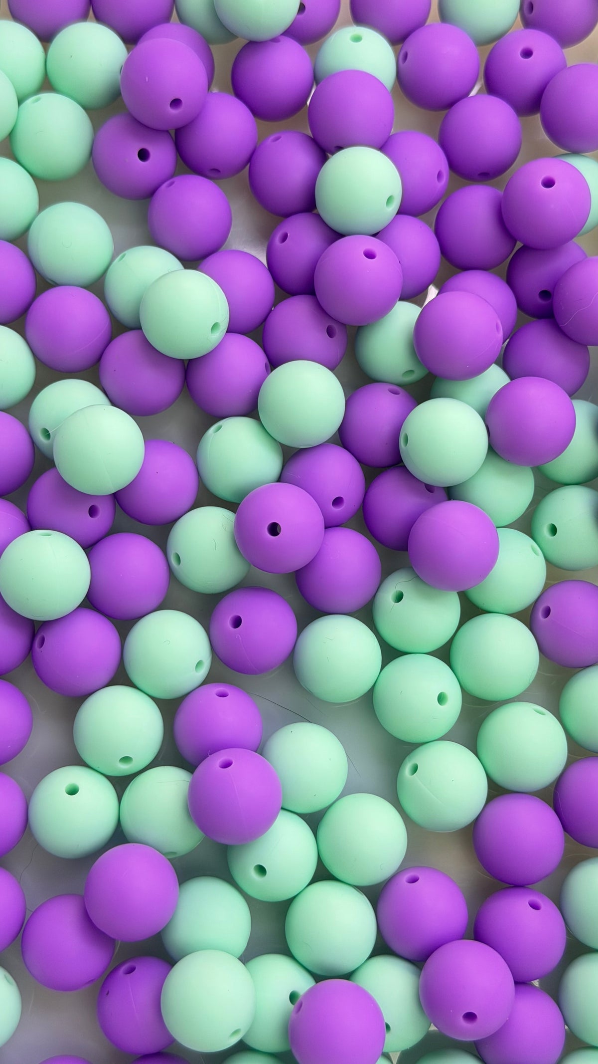 Solid Silicone Mix beads