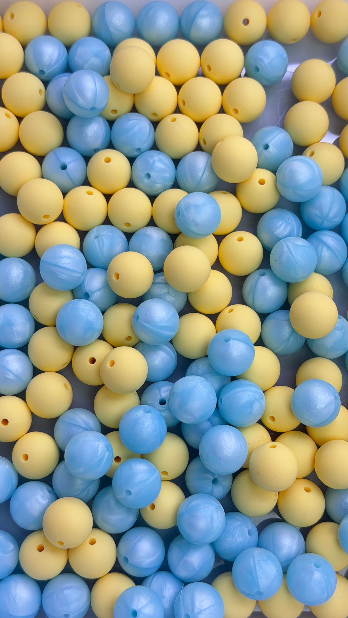 Solid Silicone Mix beads
