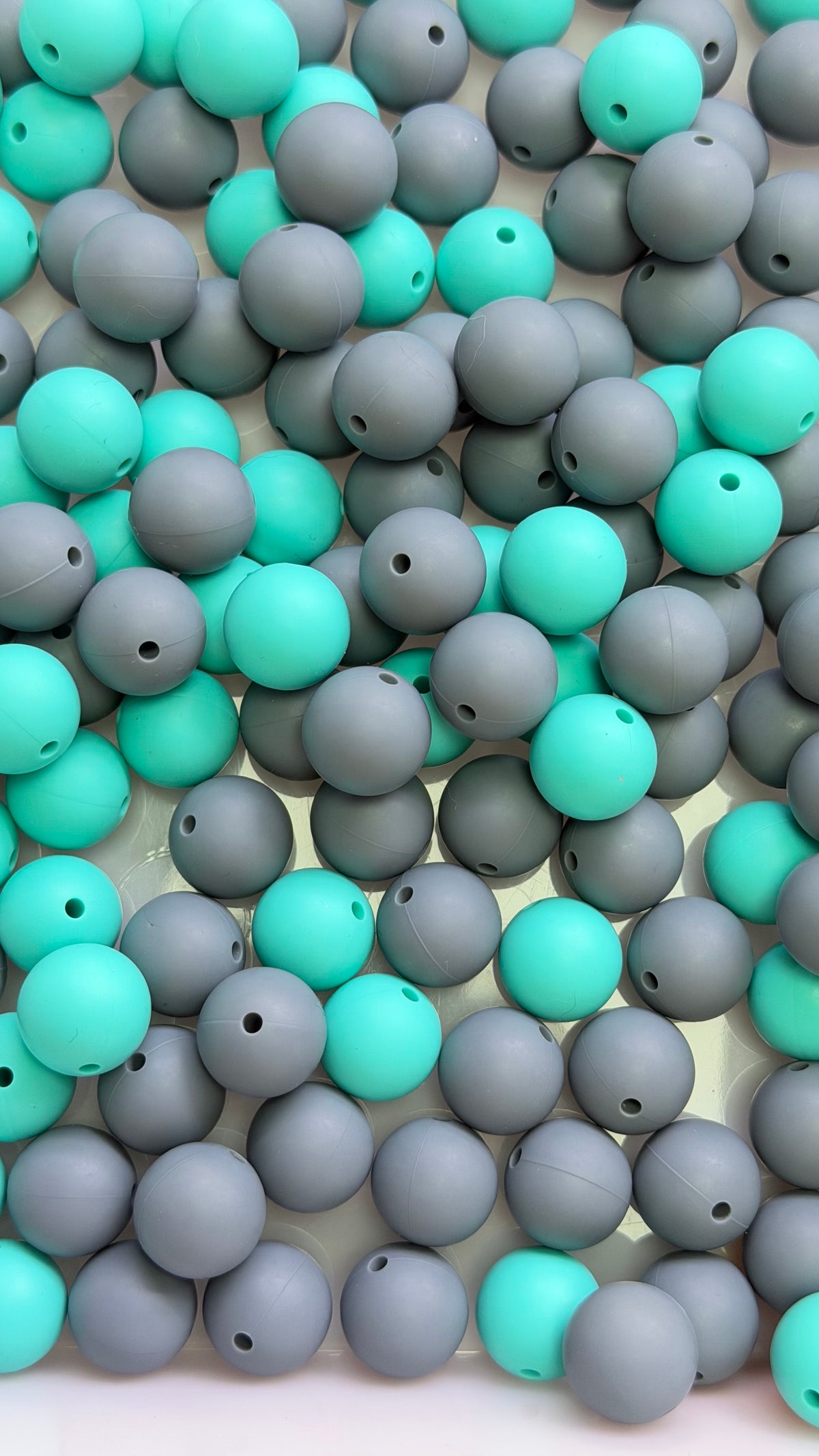 Solid Silicone Mix beads