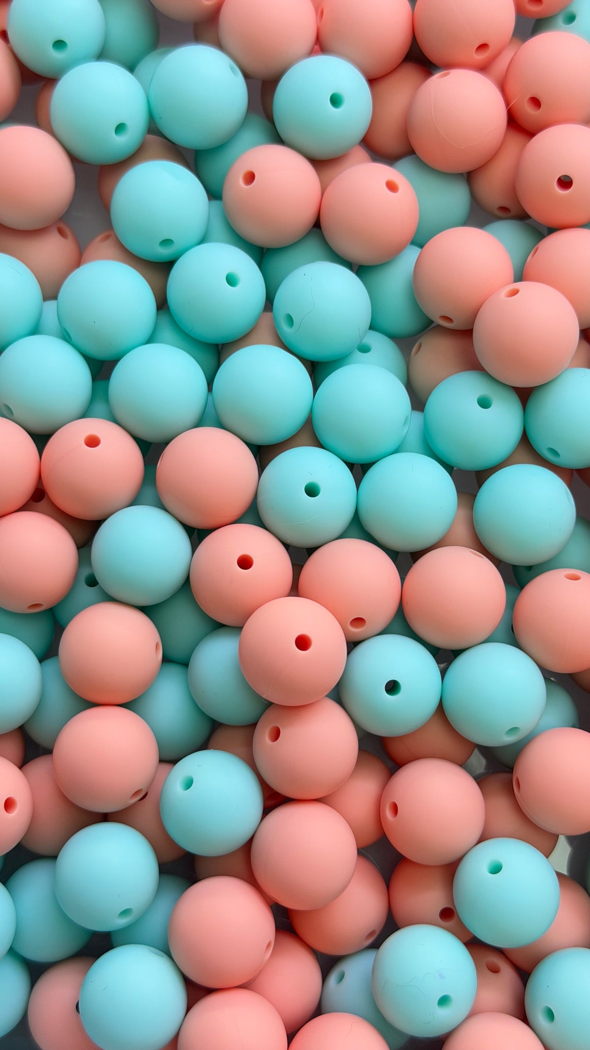 Solid Silicone Mix beads