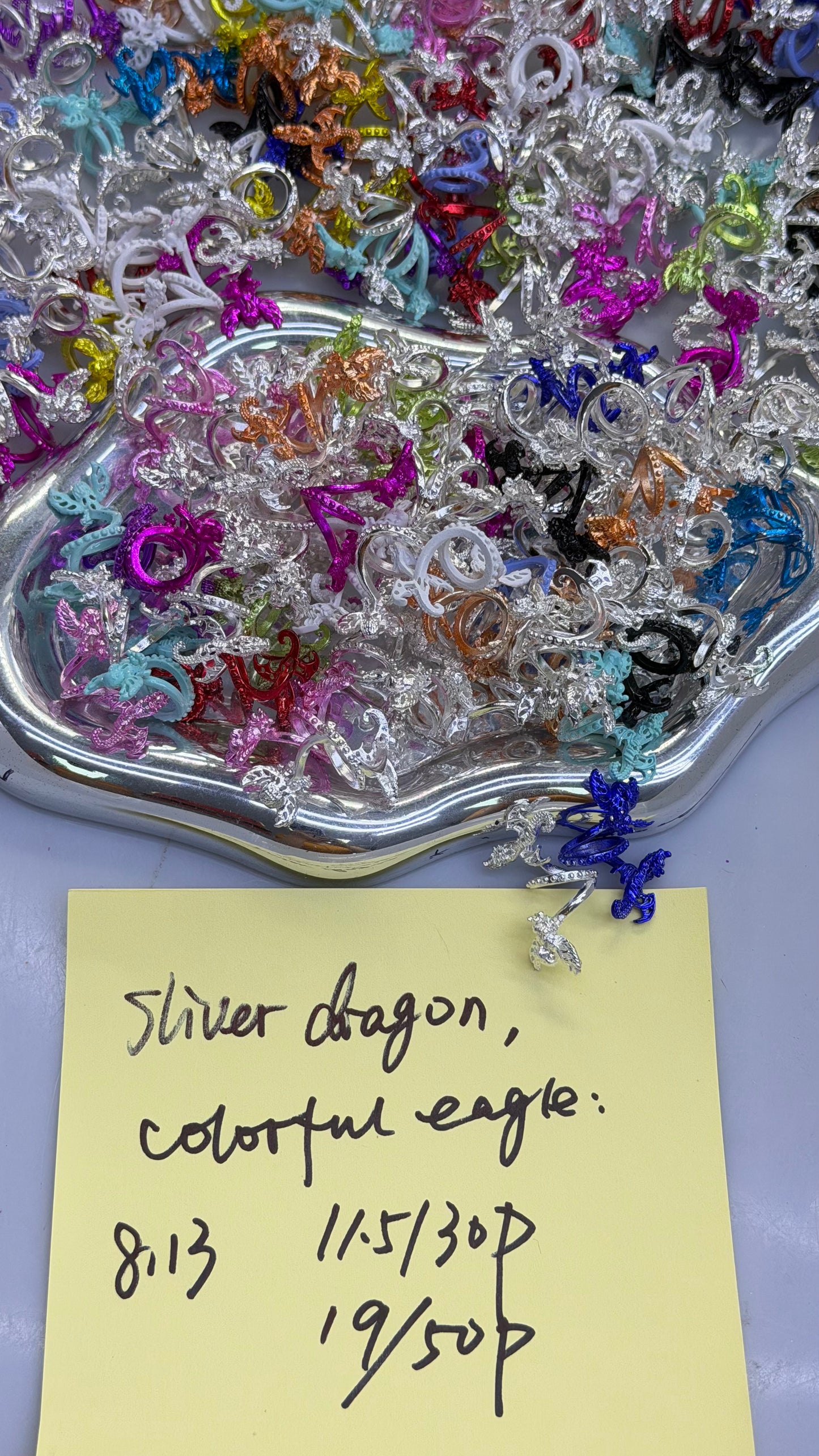 8.13 NEW-sliver dragon,colorful eagle
