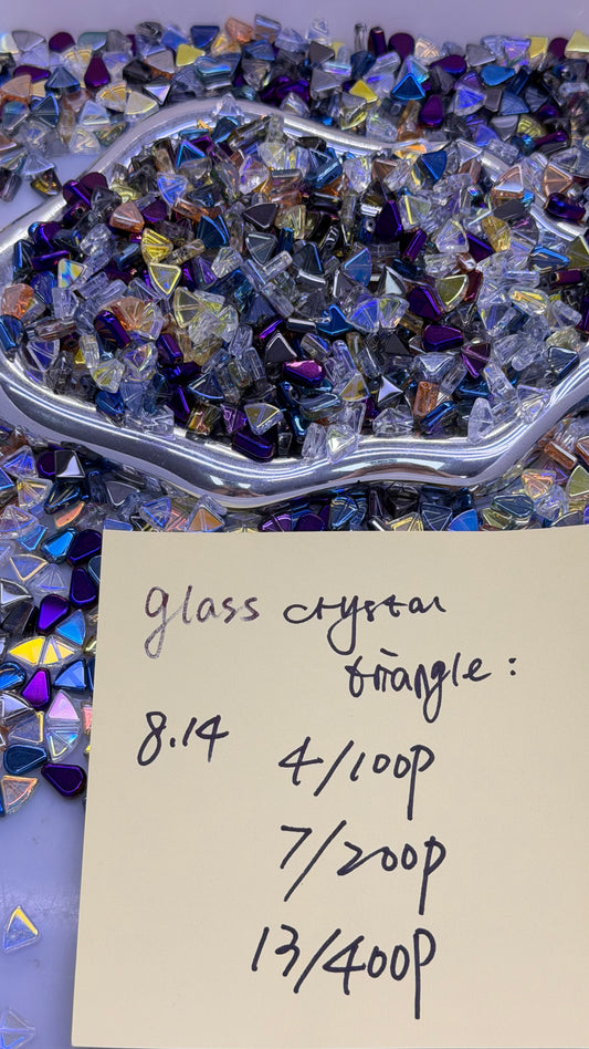 8.14 NEW-glass crystal triangle