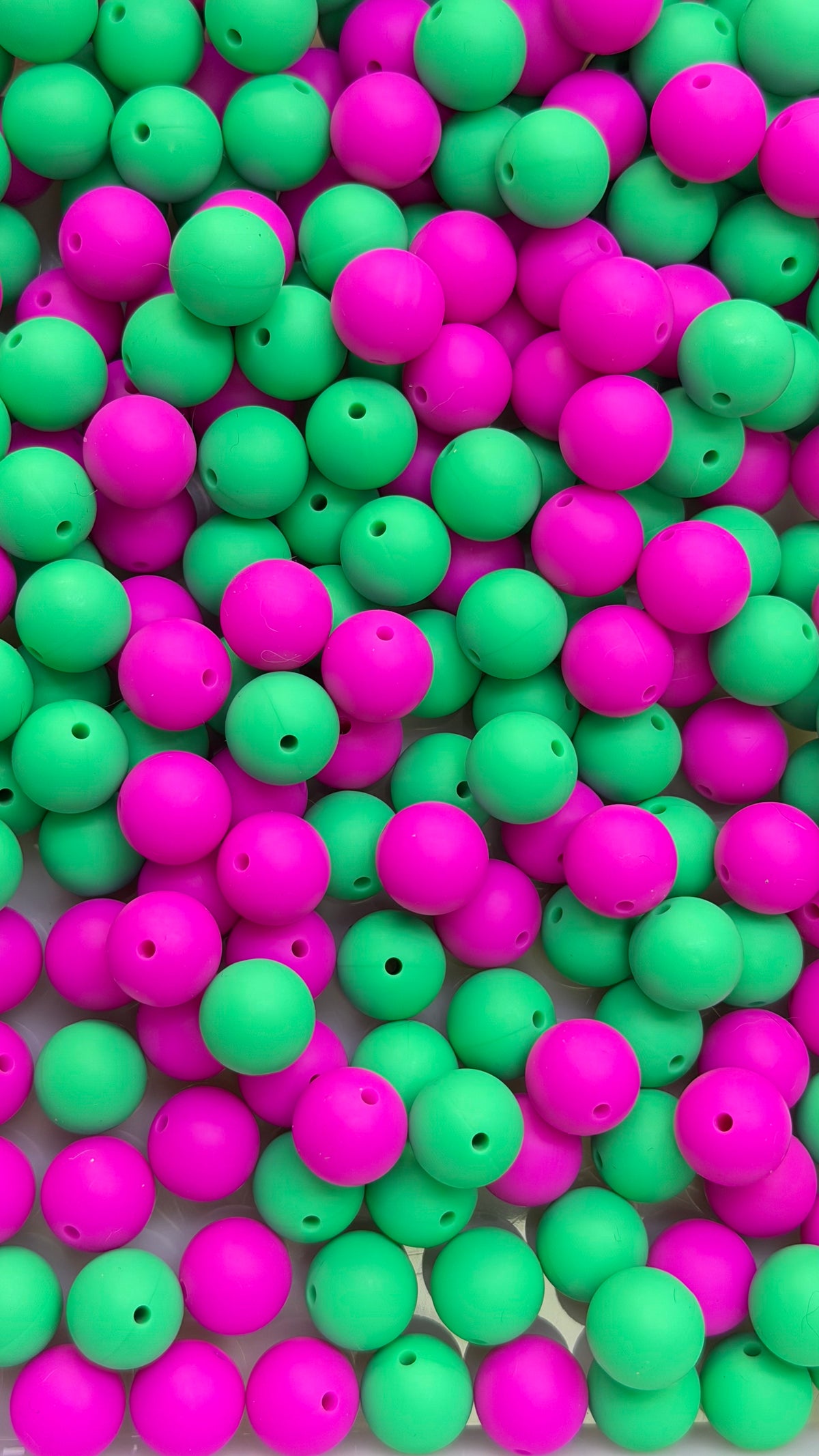 Solid Silicone Mix beads