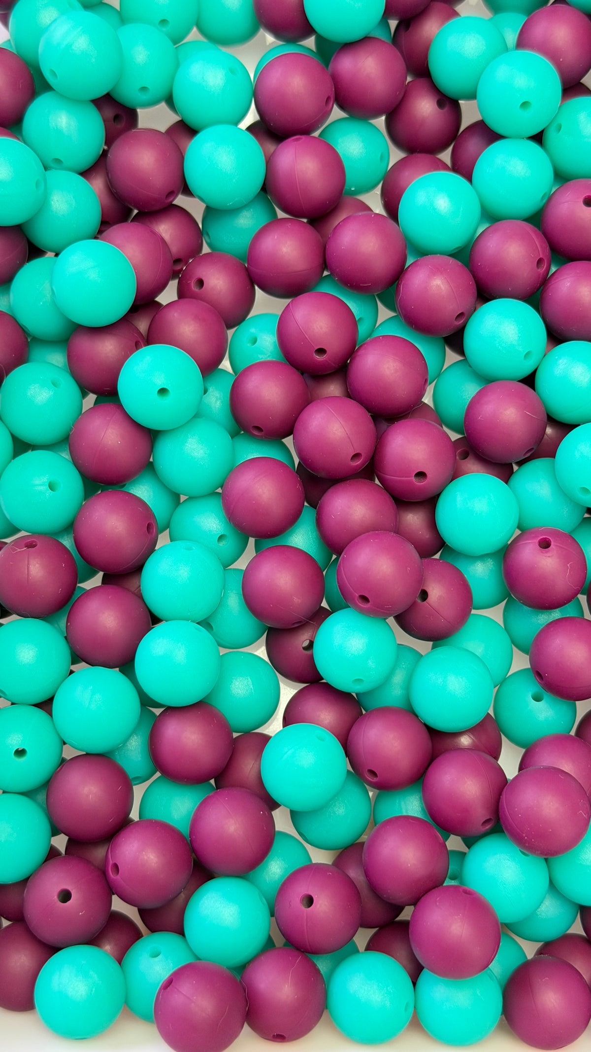 Solid Silicone Mix beads