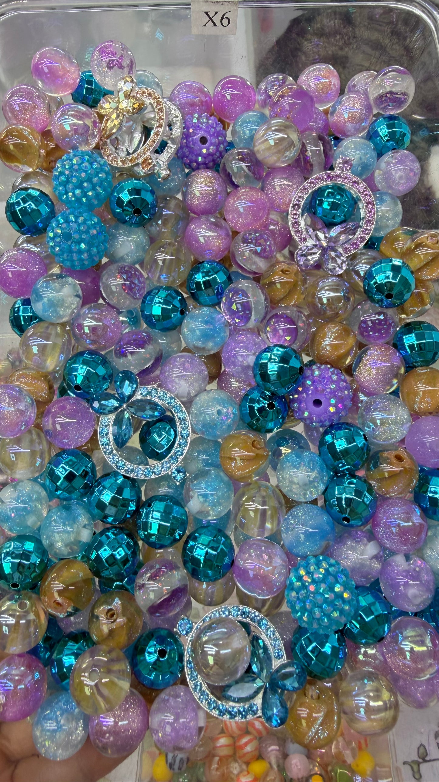 8.16 FANCY MIX BEADS:X6（butterfly love）