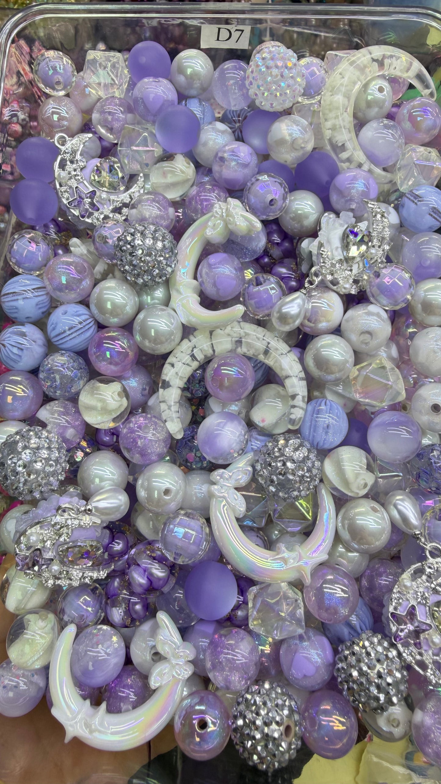 8.20 FANCY MIX BEADS:A8 amethyst moon
