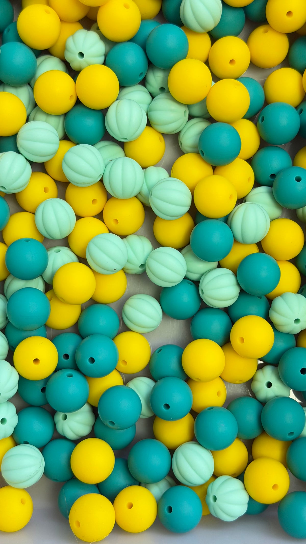 Solid Silicone Mix beads