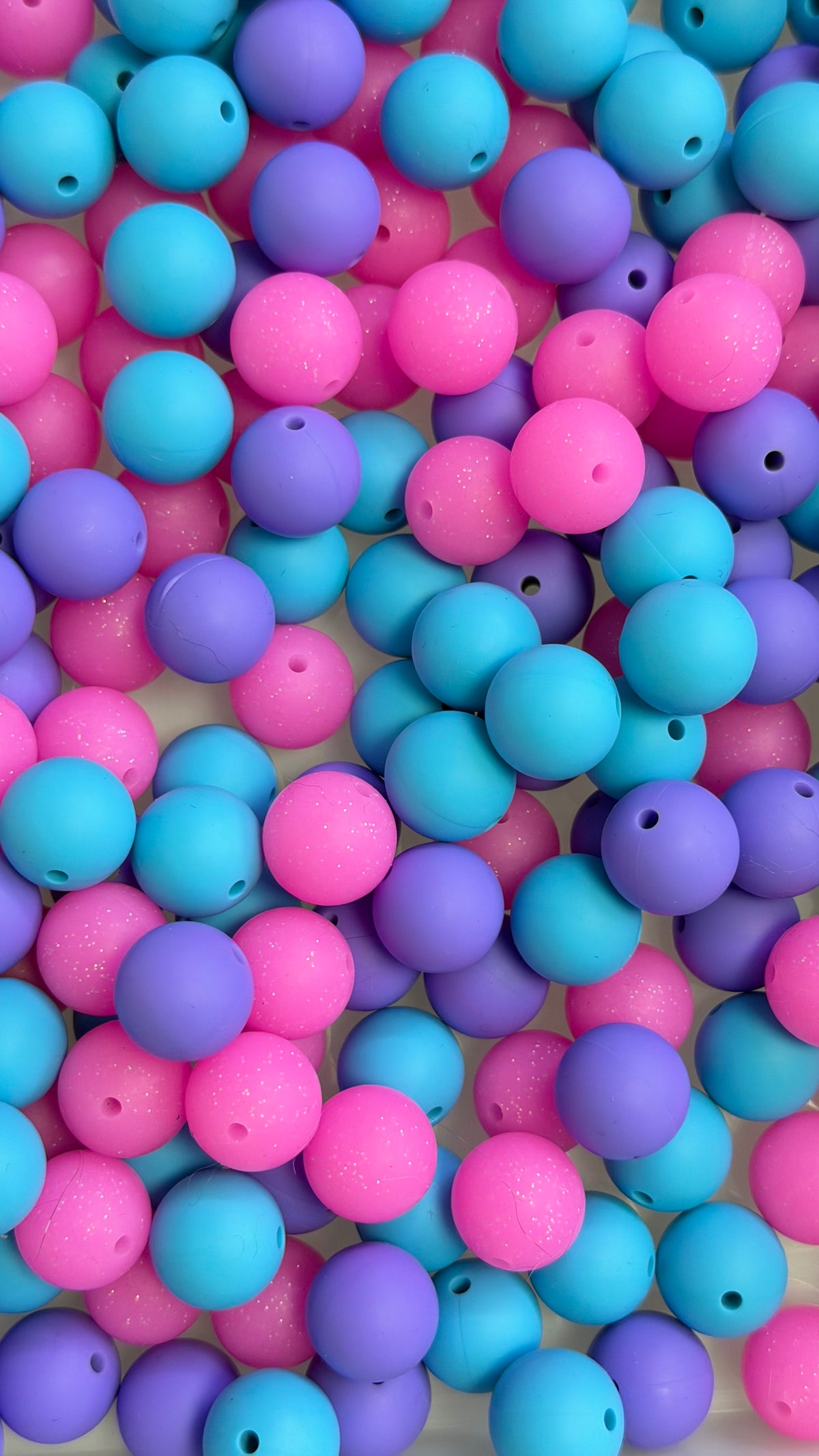 Solid Silicone Mix beads