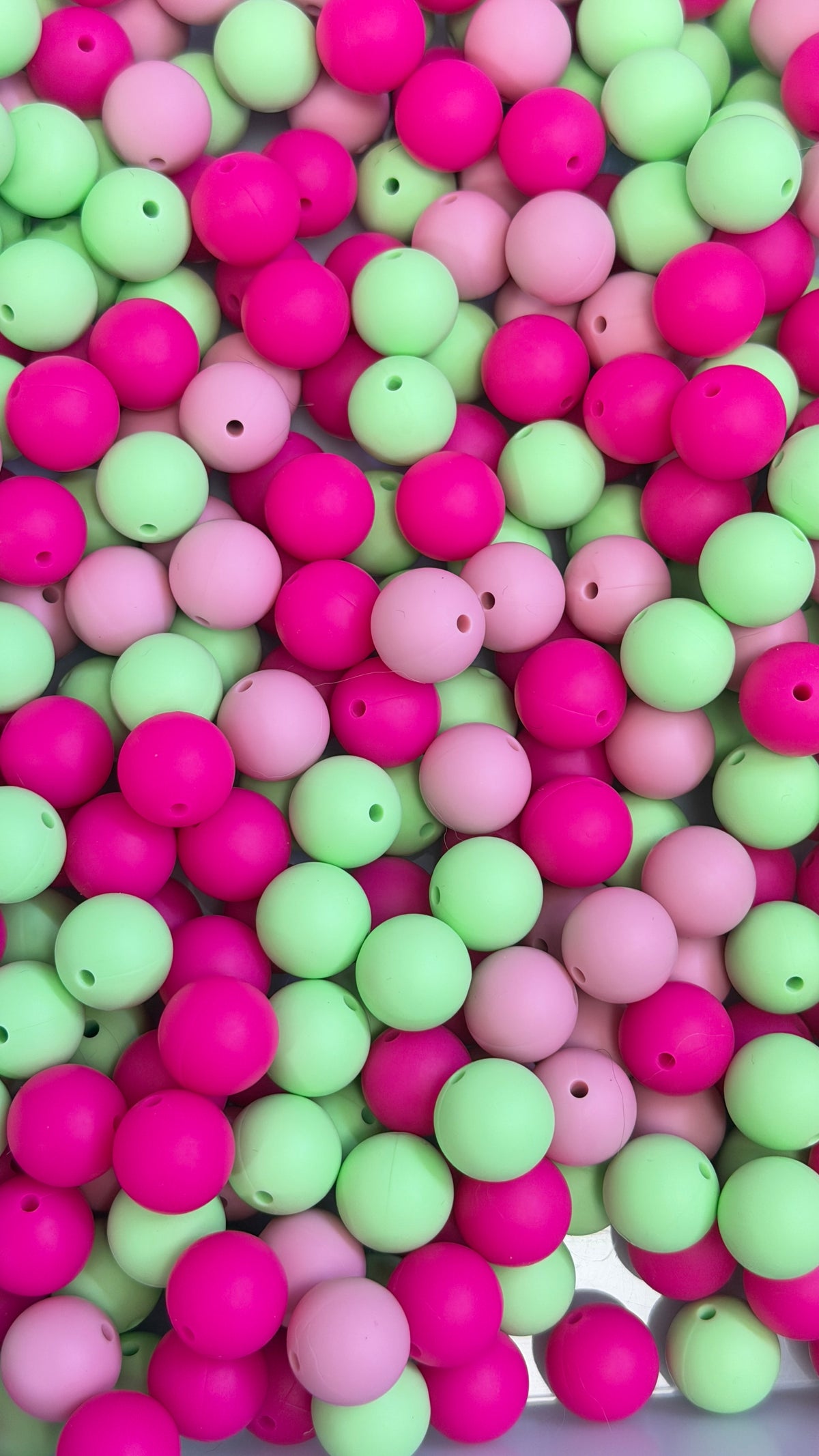 Solid Silicone Mix beads