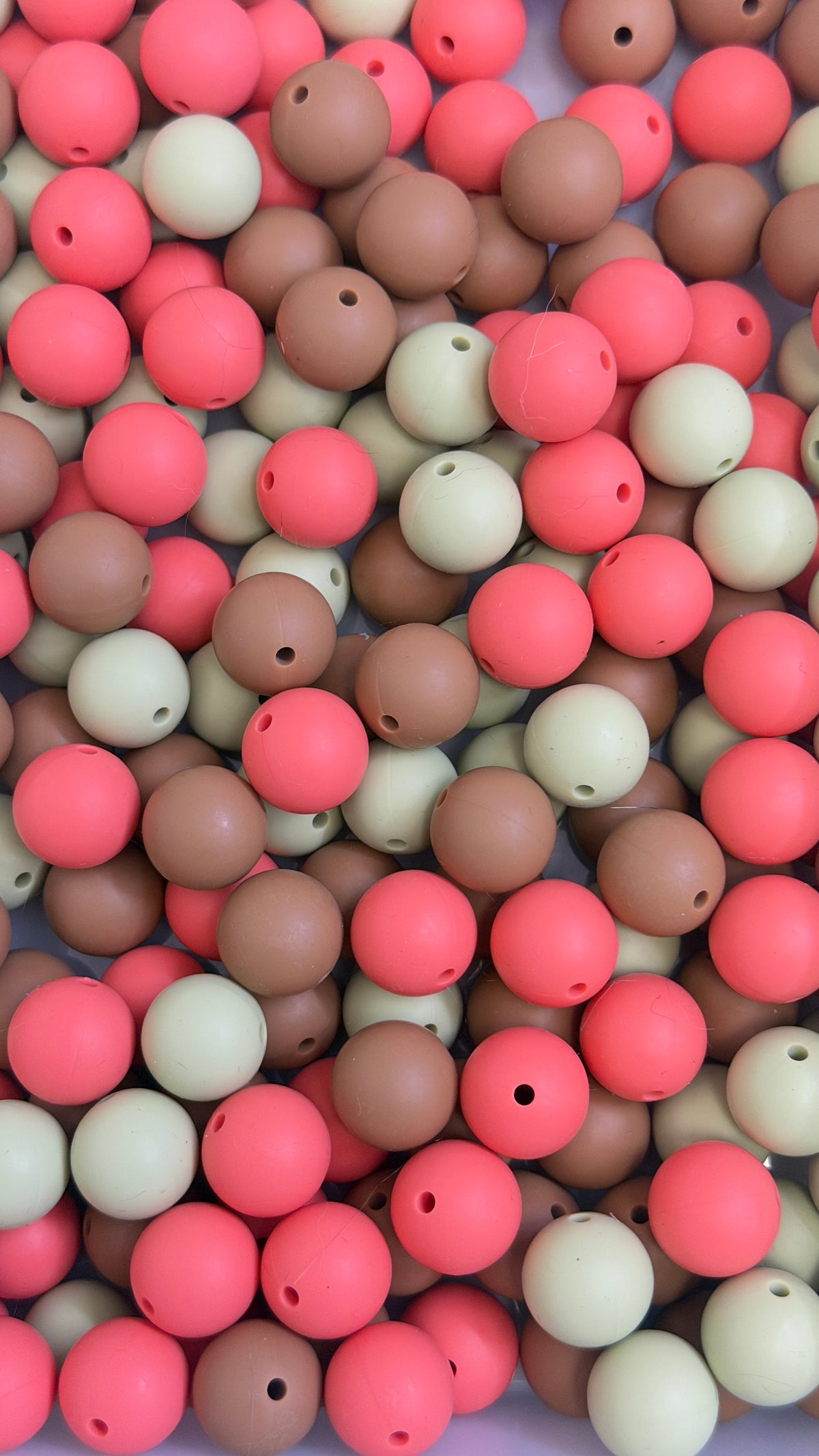 Solid Silicone Mix beads