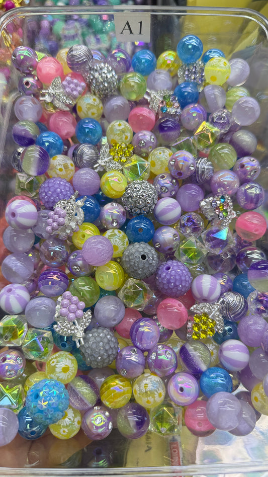 8.30 FANCY MIX BEADS:B8 fruit pebbles