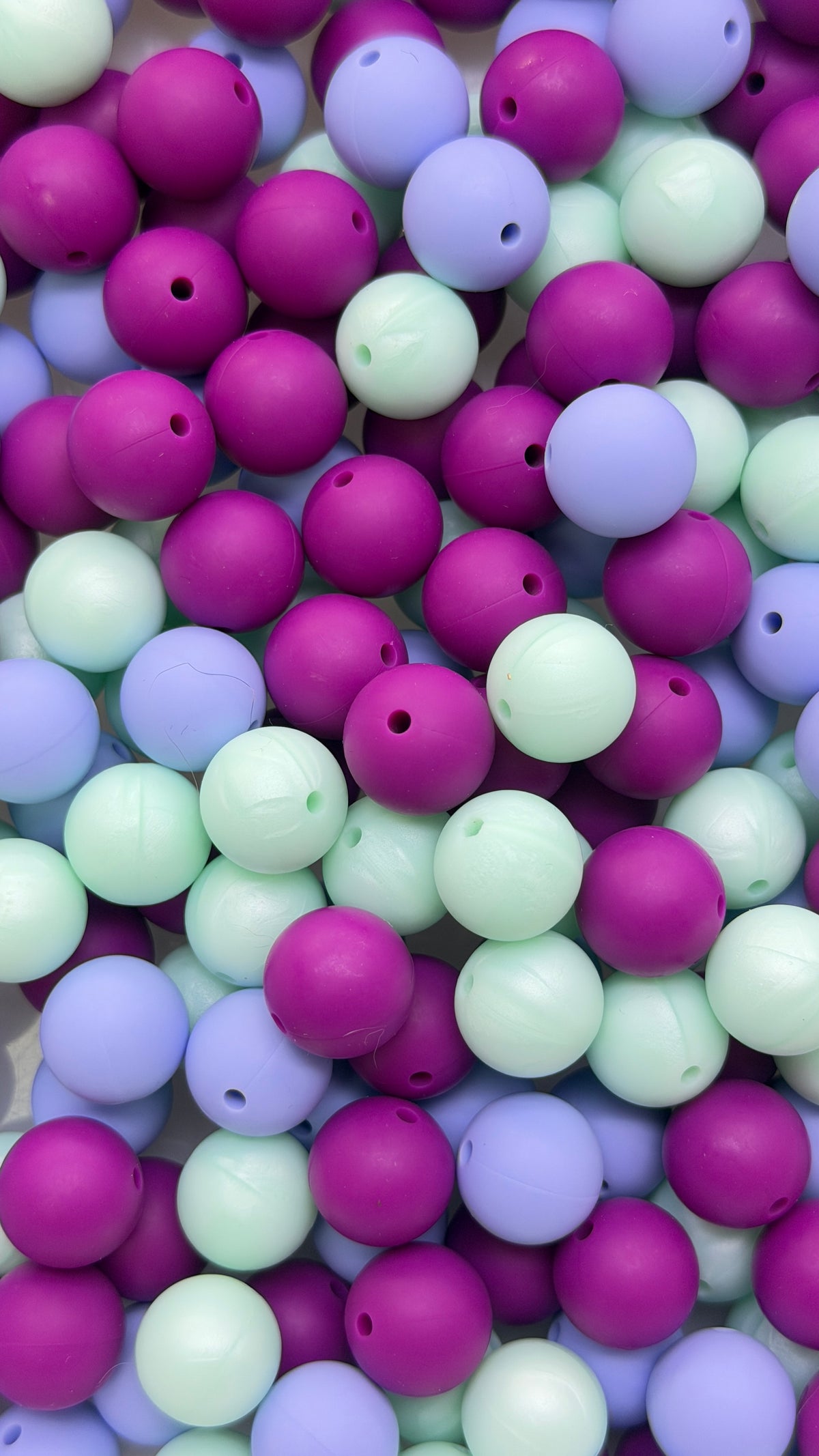 Solid Silicone Mix beads