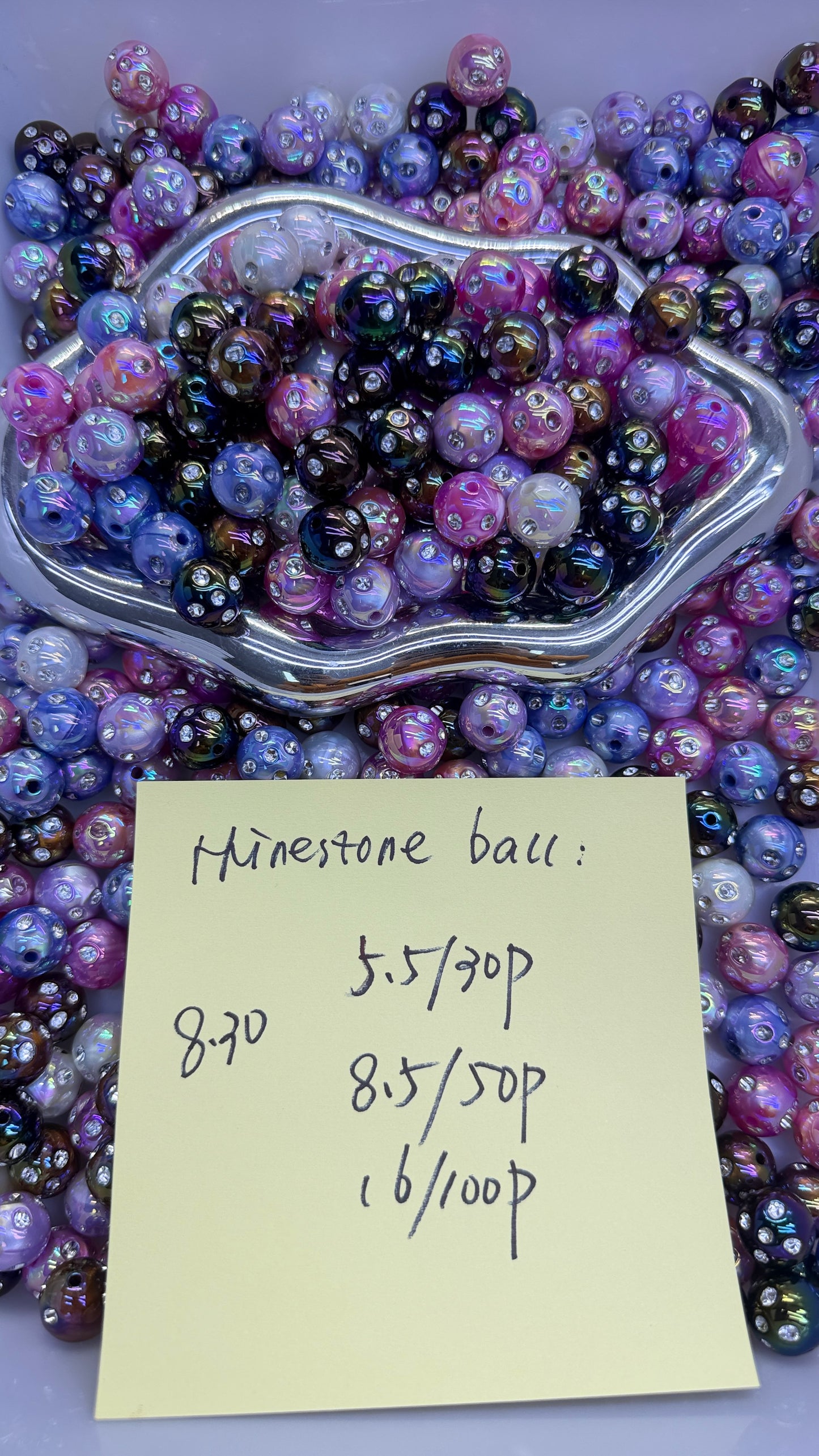 8.30 NEW-rhinestone ball