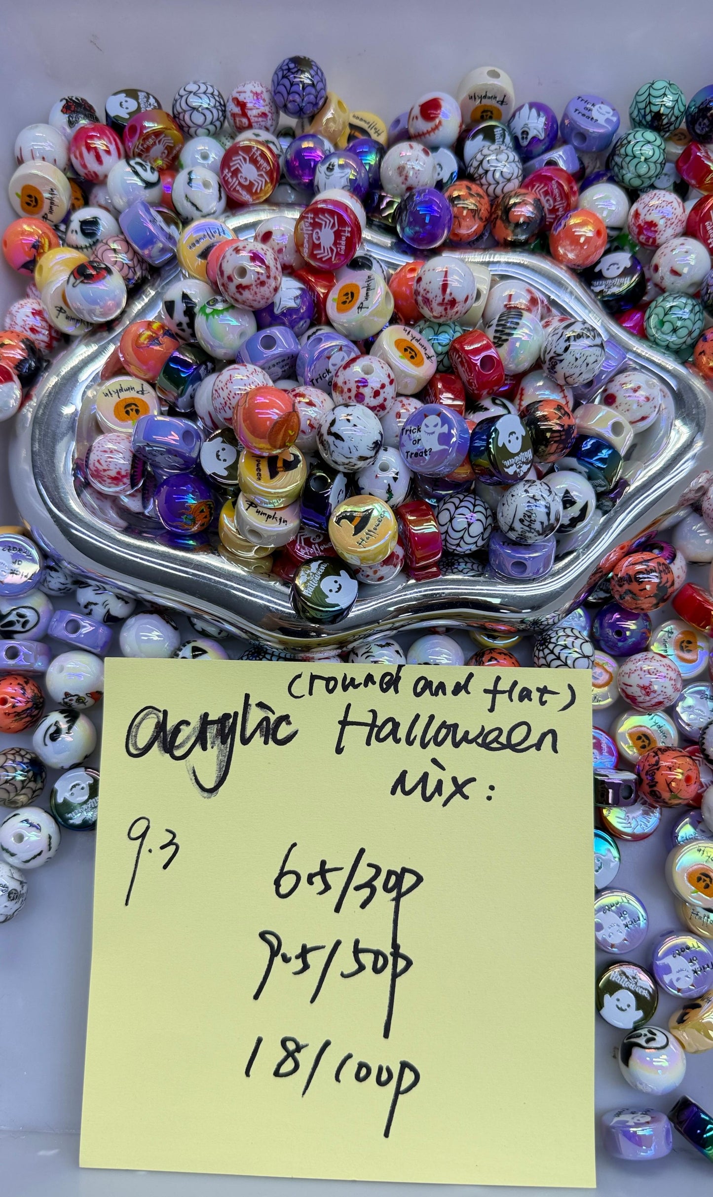 9.3 NEW-acrylic halloween mix