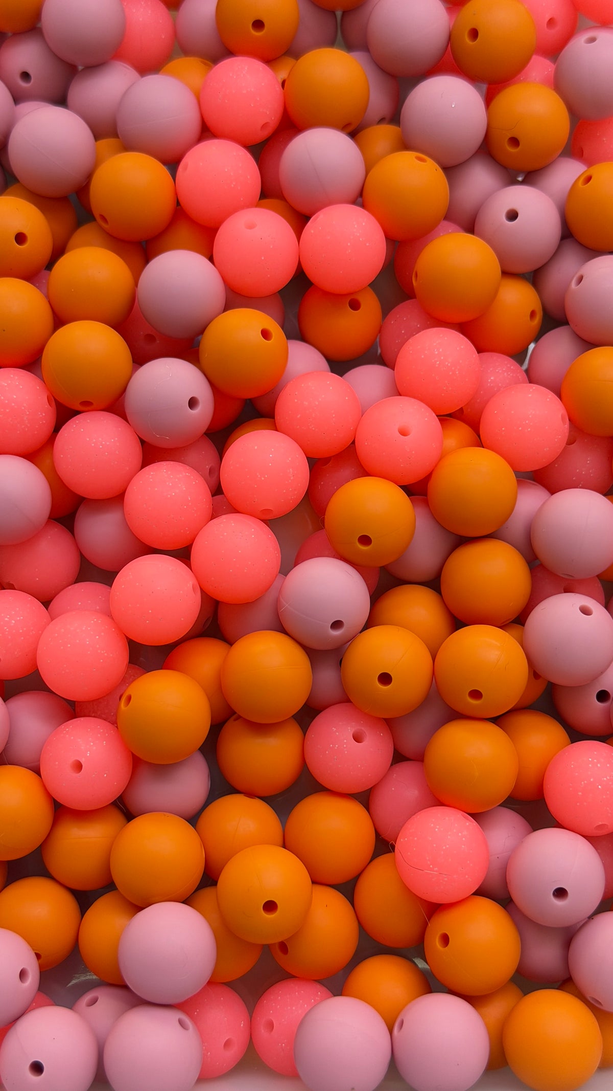 Solid Silicone Mix beads