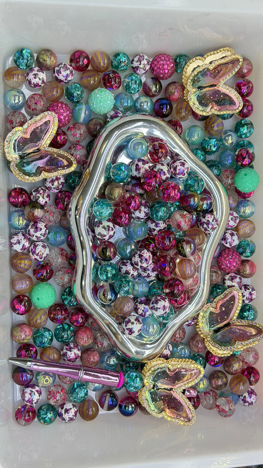 9.6 FANCY MIX BEADS:butterfly