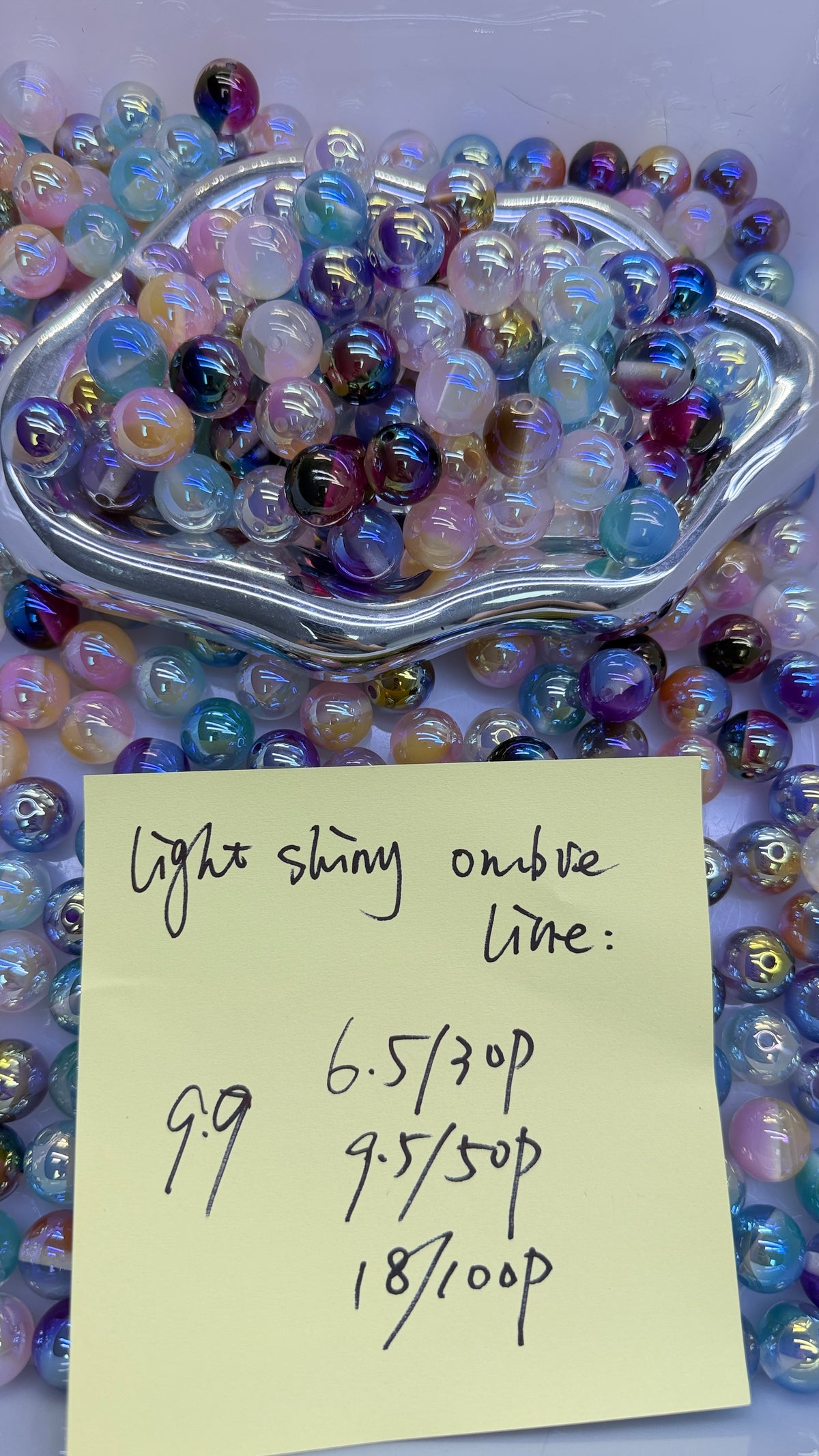9.9 NEW-light shiny ombre line