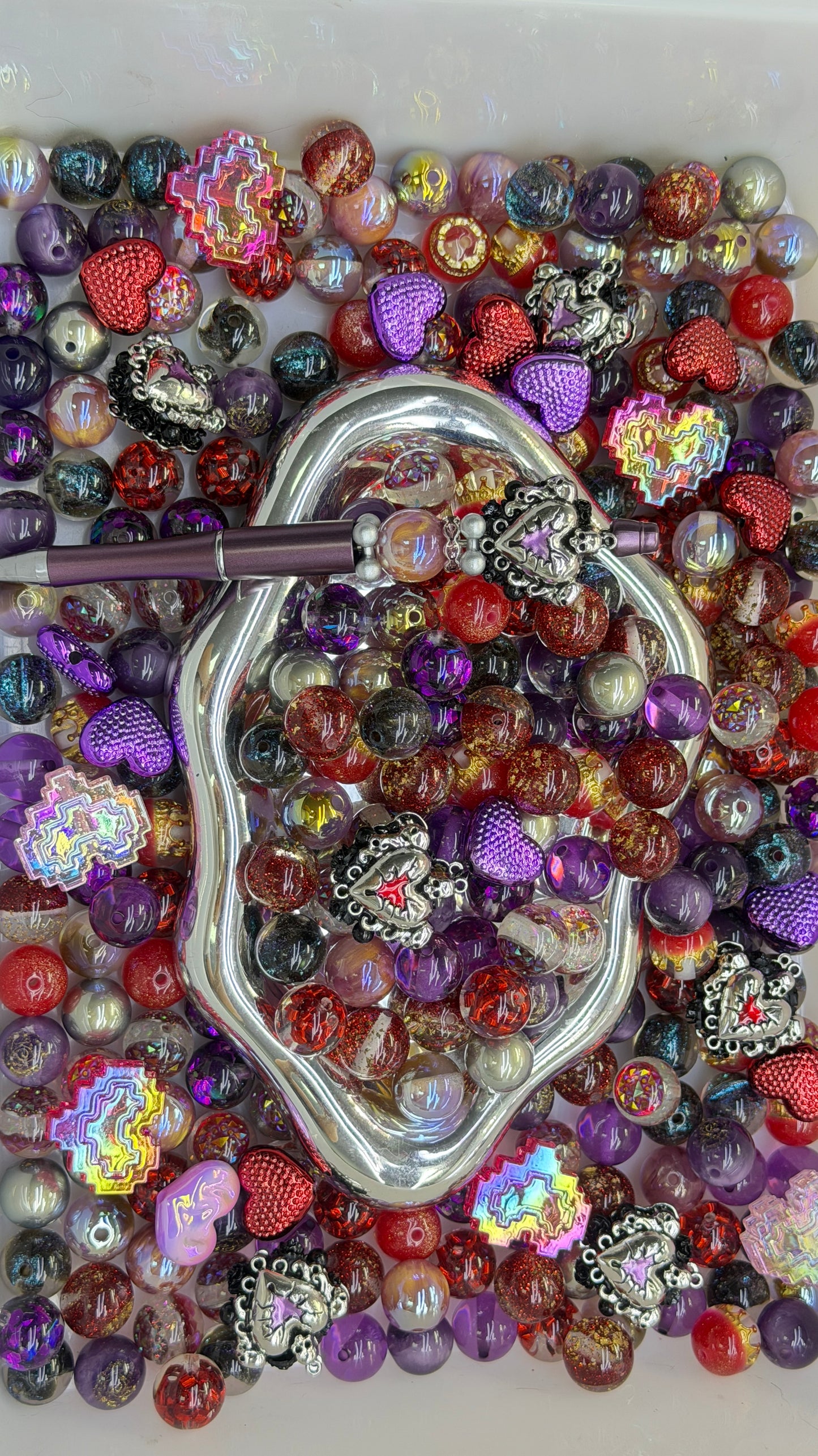 9.10 FANCY MIX BEADS:heart