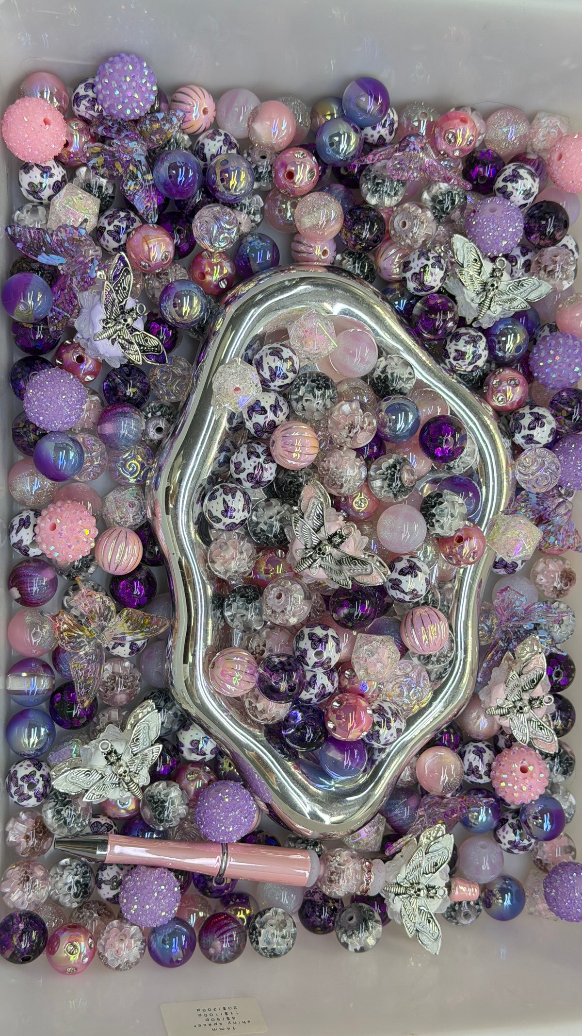 9.19 FANCY MIX BEADS:butterfly