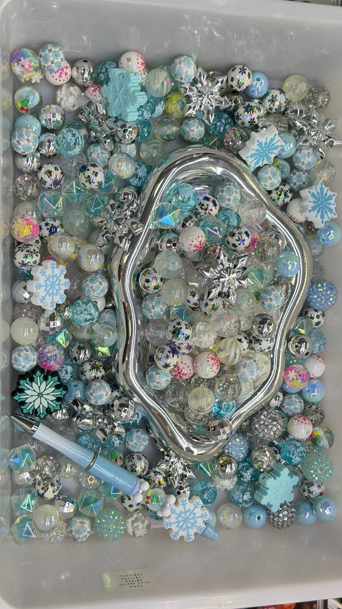 9.19 FOCAL MIX BEADS:snowflake