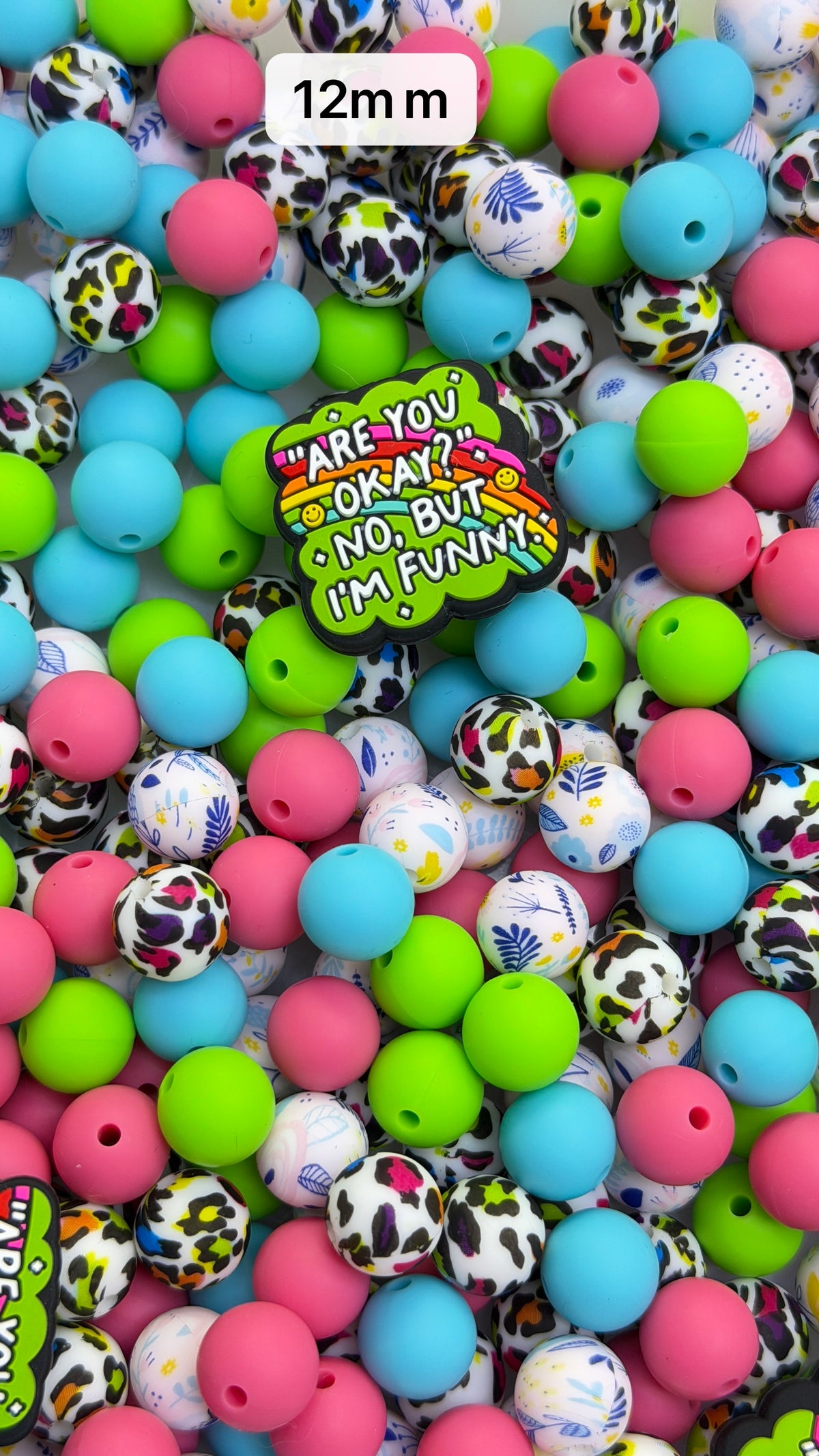 9.19 12mm Silicone Mix beads