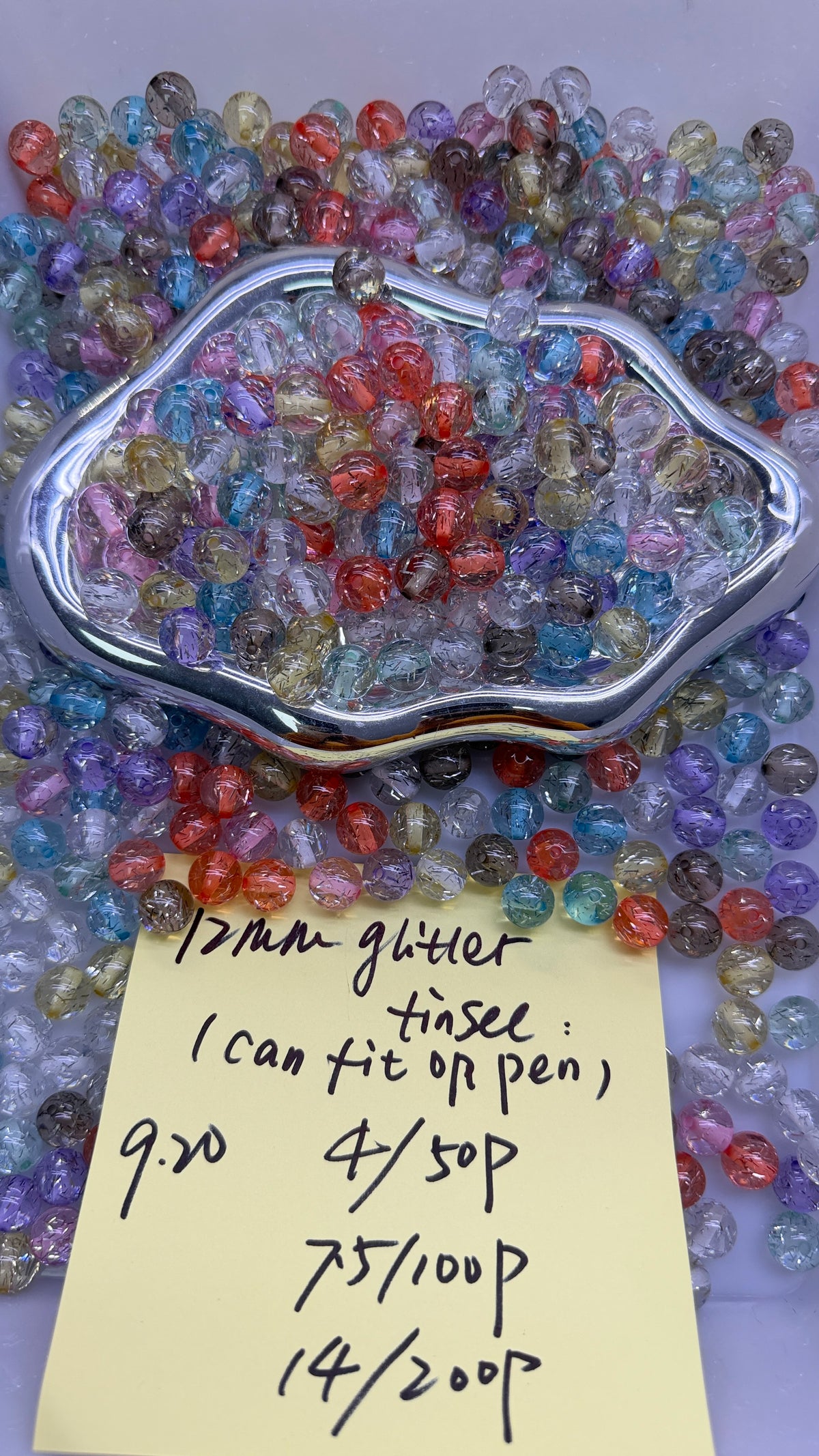 9.20 NEW-12mm glitter tinsee