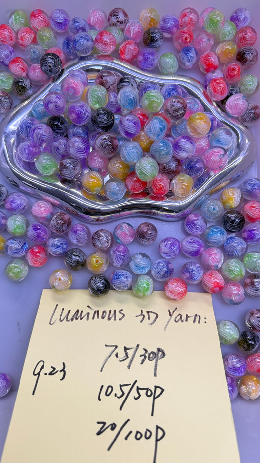 9.23 NEW-luminous 3D yarn