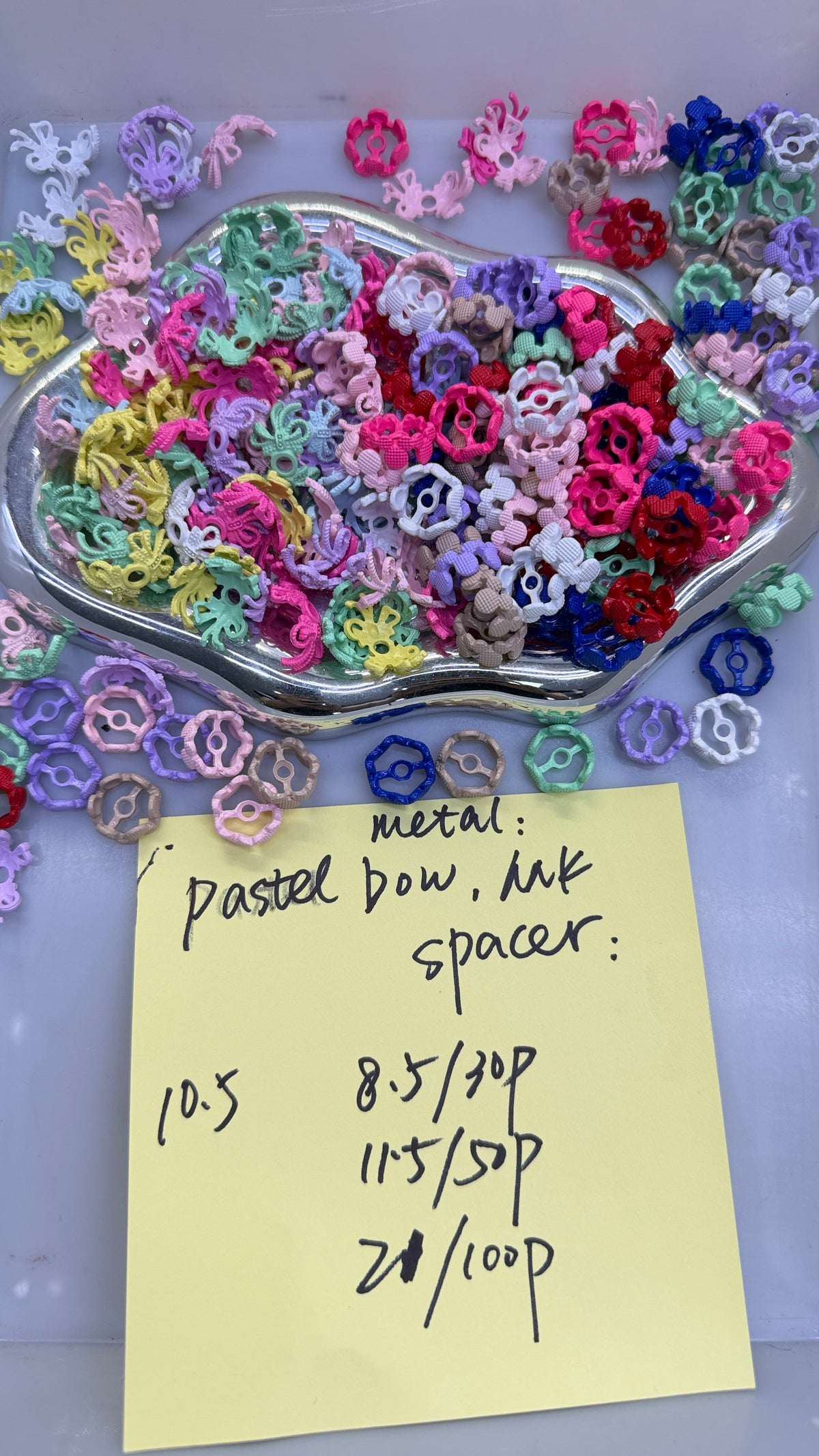 10.5 NEW-metal pastel bow mk spacer