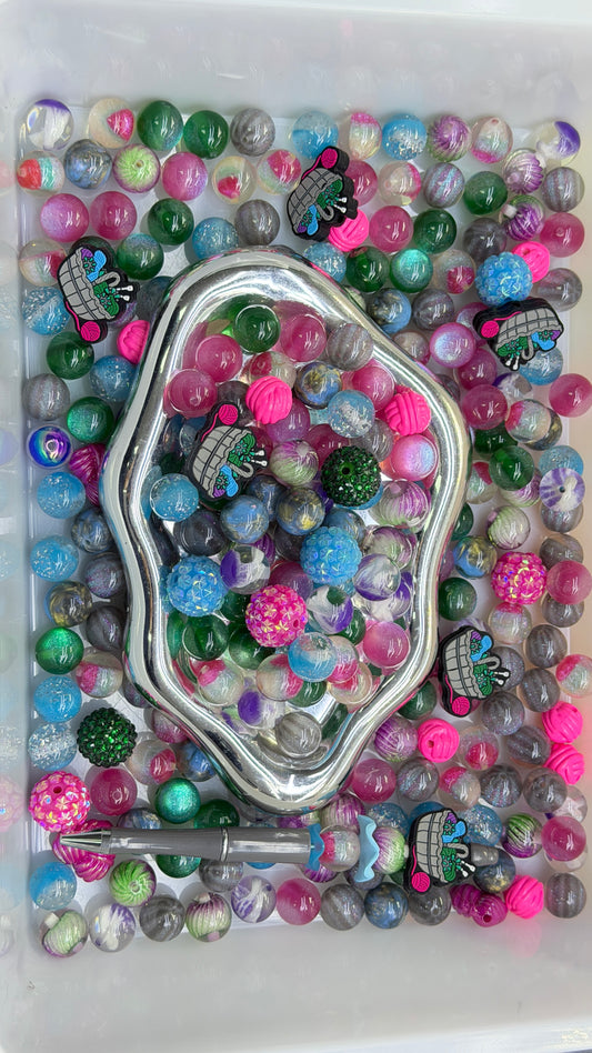 10.15 FOCAL MIX BEADS:rainbow stitches