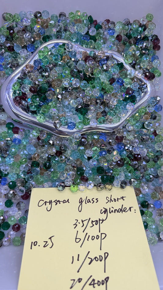 10.25 NEW-crystal glass short cylinder