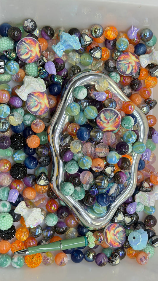 10.30 FOCAL MIX BEADS:dove bouquet