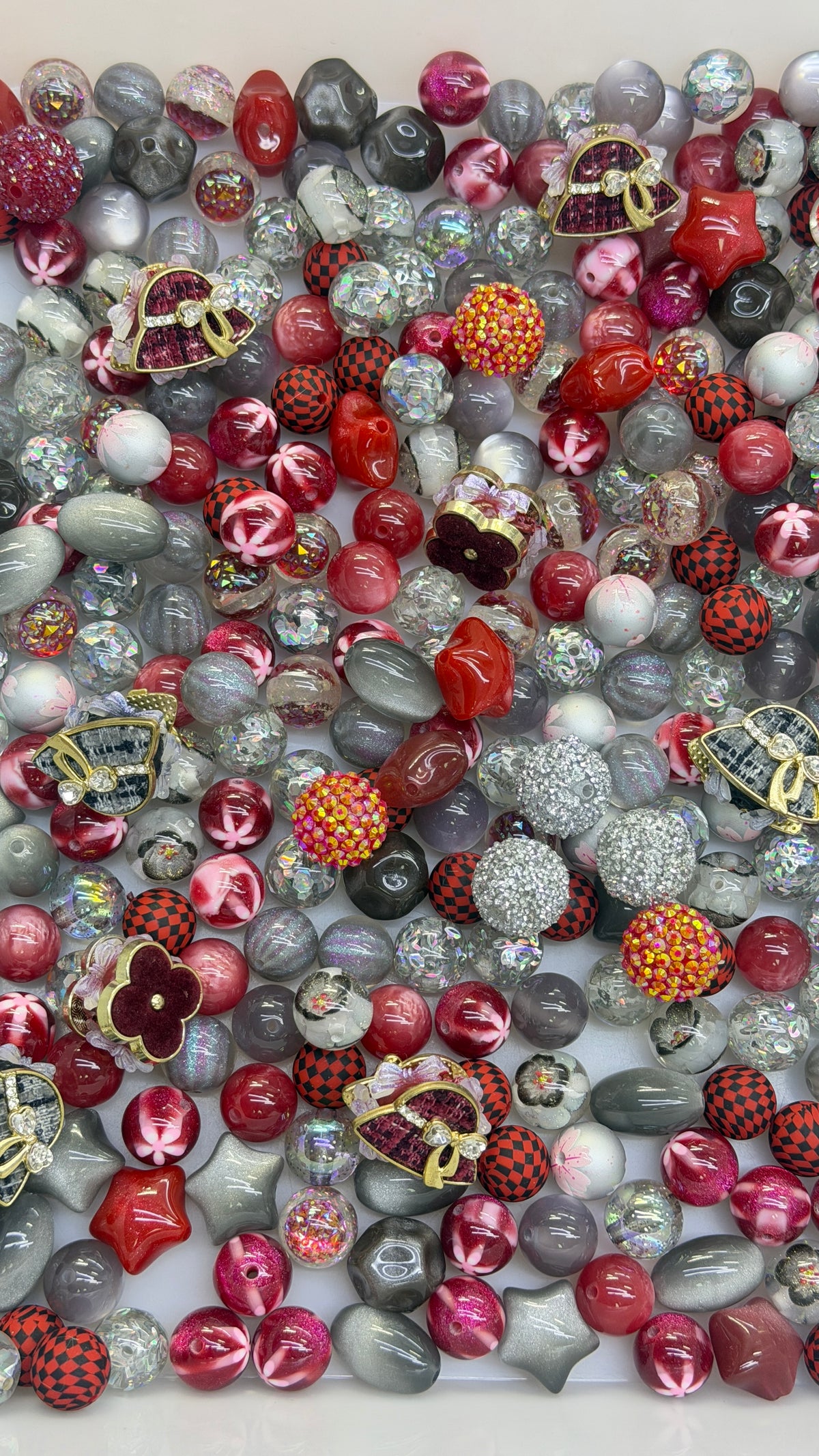 10.7 FANCY MIX BEADS:blood moon