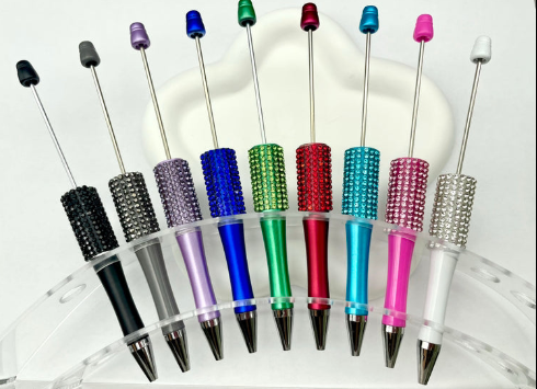 diy pens:panted colors,beadable pen