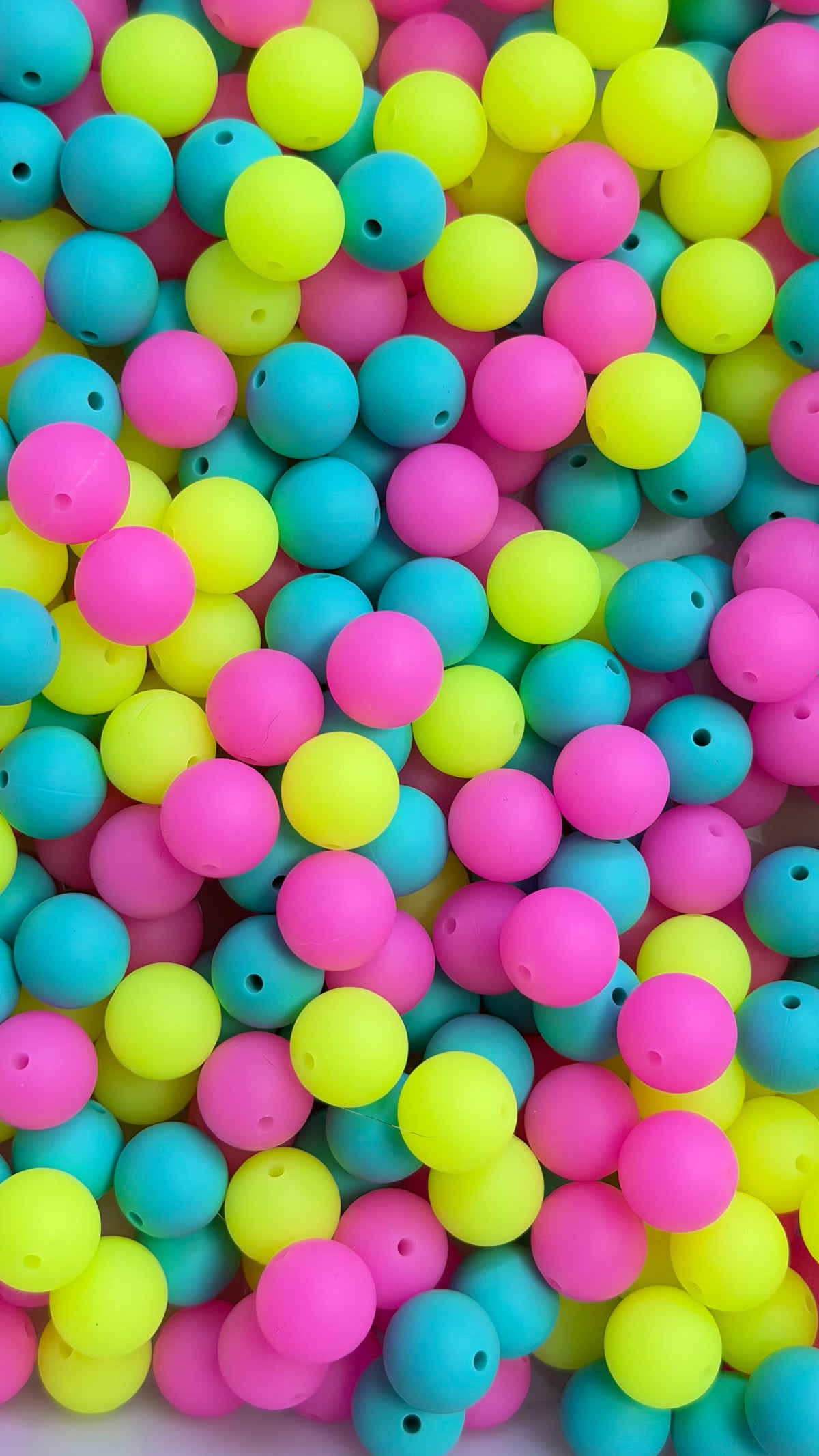 Solid Silicone Mix beads