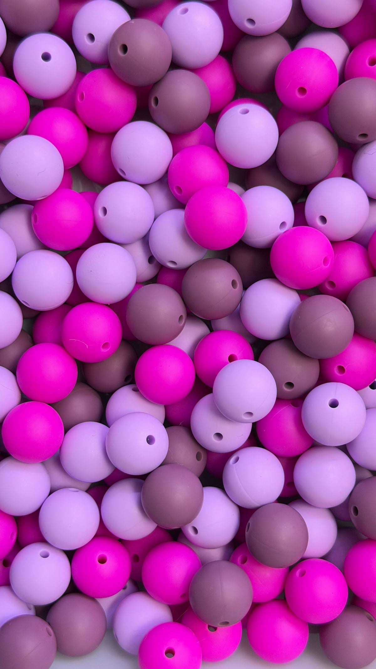 Solid Silicone Mix beads