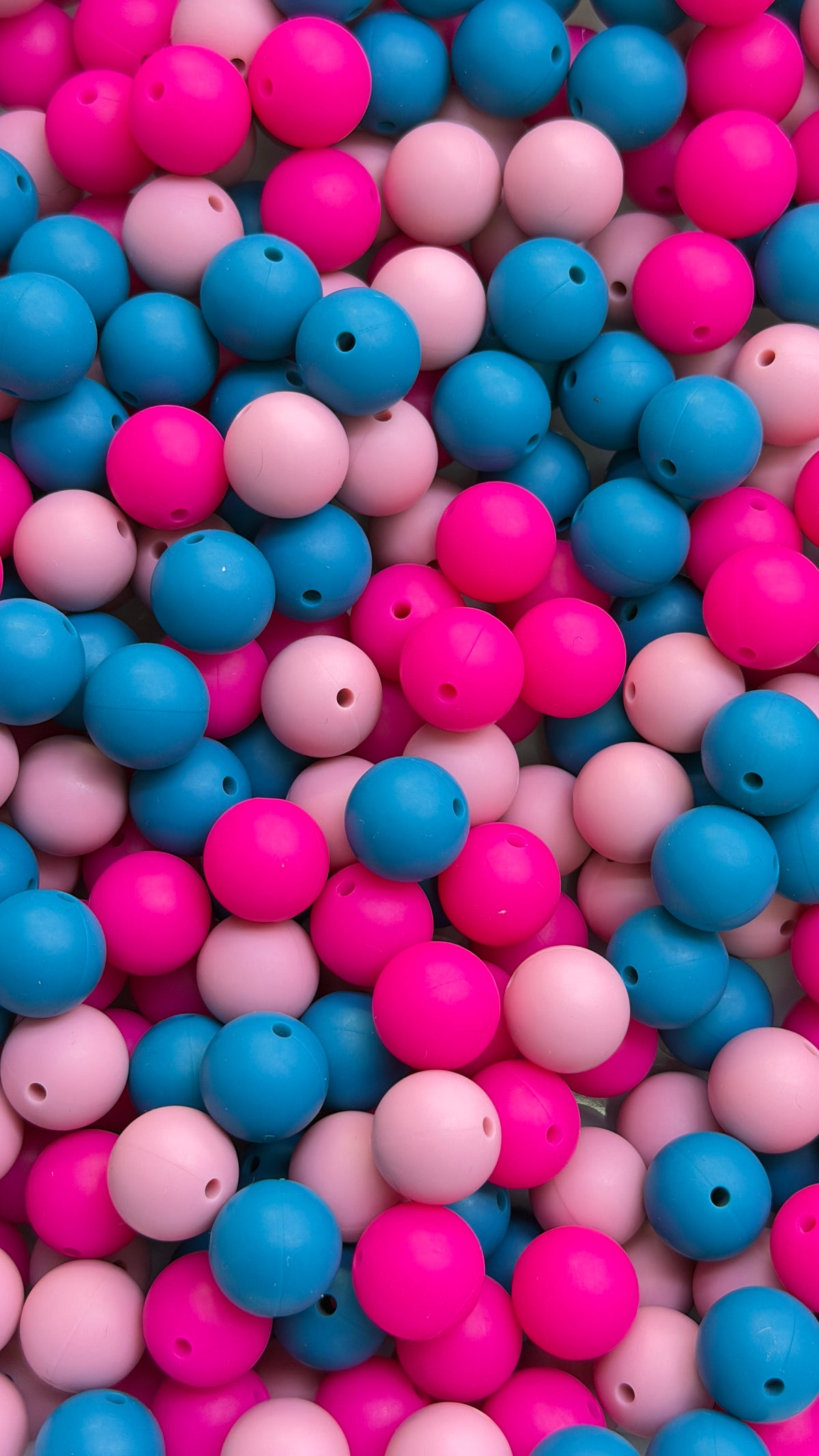 Solid Silicone Mix beads
